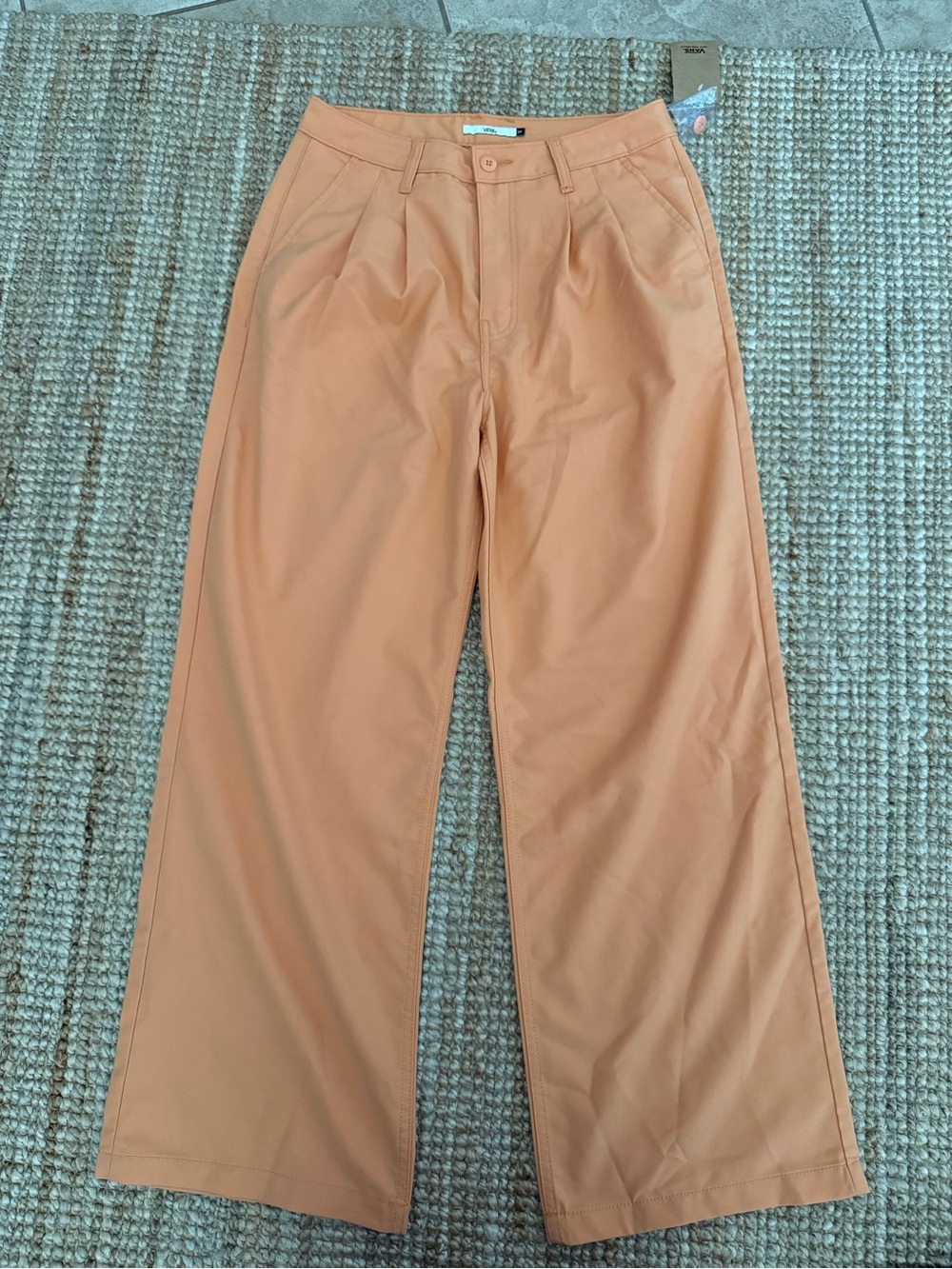 Vans Alder Women's Wide-Leg Chinos in Peach